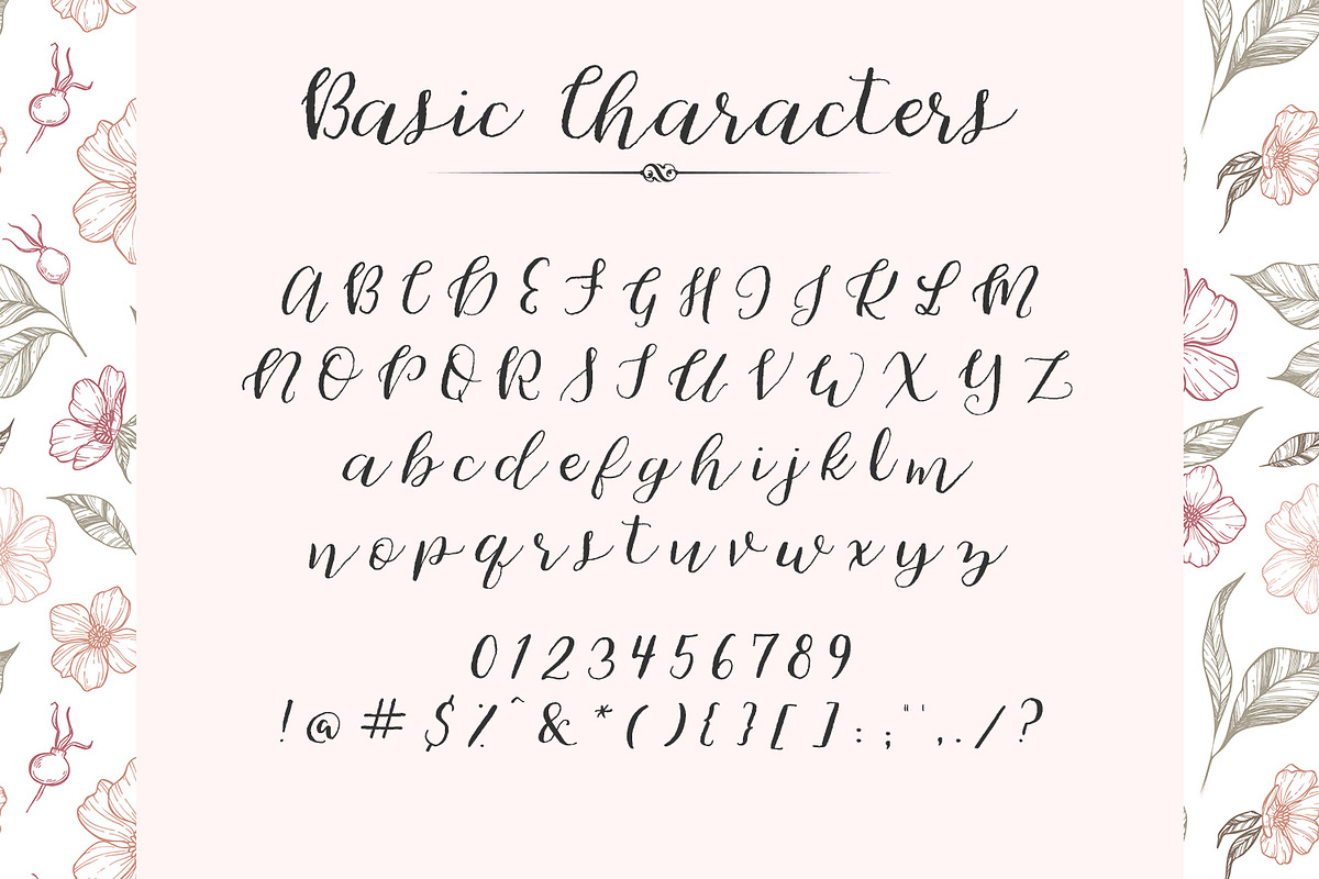 Cherokee Rose Calligraphy Font, a Script Font by Beck McCormick (Photo 8 of 9)