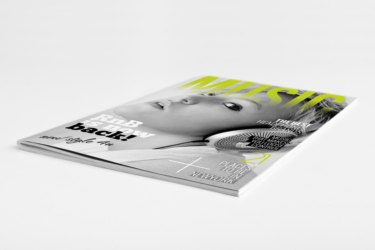 Magazine Cover Template 1, a Magazine Template by printdesignbundle (Photo 2 of 2)