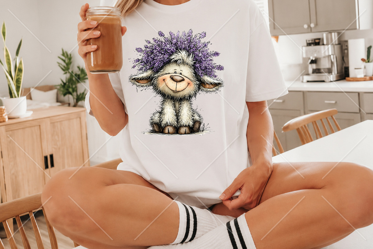 Whimsical Cute Lavender Animals PNG, a Seasonal Illustration by Canvas Craft (Photo 6 of 10)