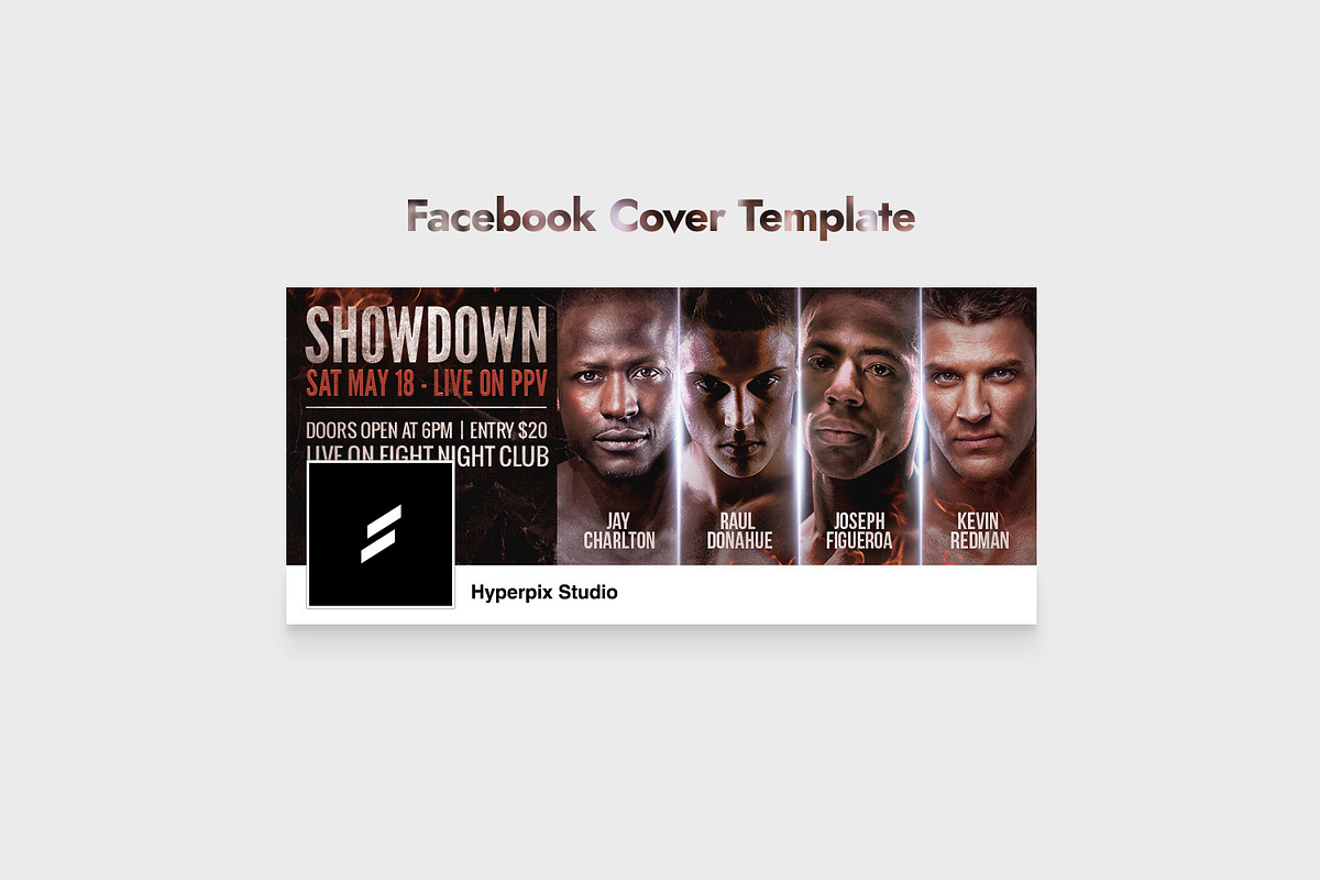 Showdown Fight Night Flyer Template, a Flyer Template by Hyperpix Productions (Photo 2 of 2)