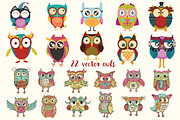 Owls Set, an Animal Illustration by RalucaGheorghe (Thumbnail 3 of 3)