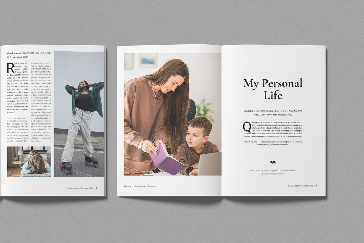 Lifestyle Magazine Template preview 4