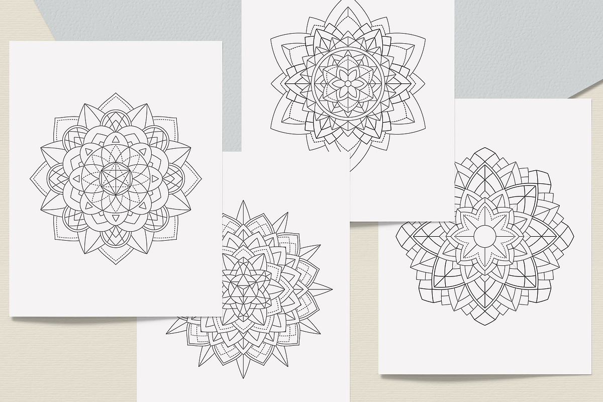 Sacred Geometry Mandala Coloring Boo, a Graphic by MISTstudioDesign (Photo 3 of 8)