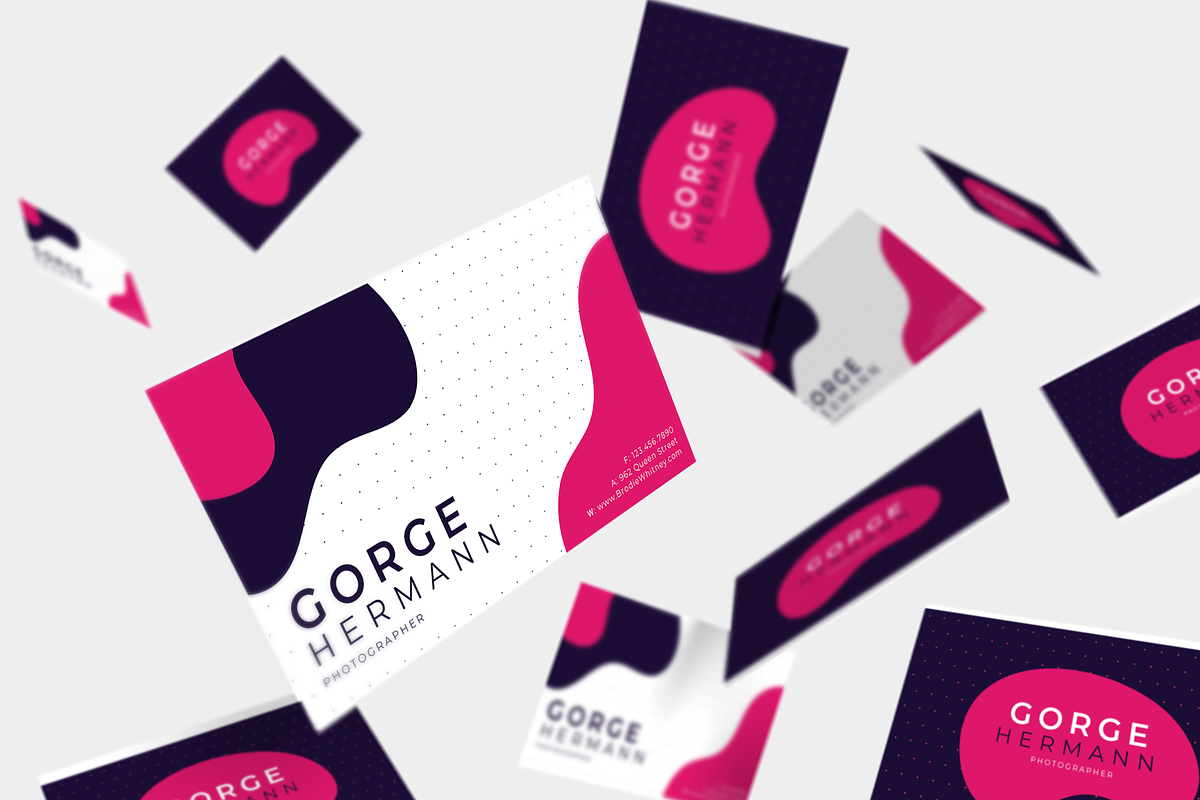 Gorge Hermann Business Card Template, a Business Card Template by D | S Creative Design (Photo 3 of 4)