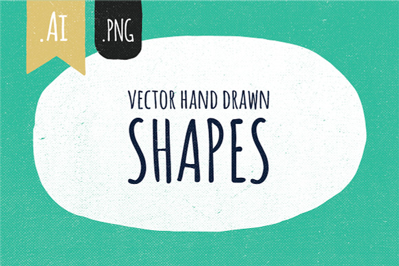 Hand drawn vector shapes preview 6
