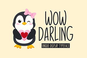 Wow Darling Typeface