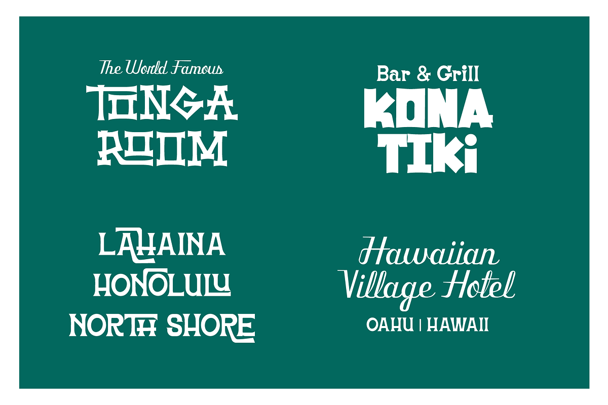 Front St. Tiki Display Font Bundle, a Font by Holt510 (Photo 4 of 10)