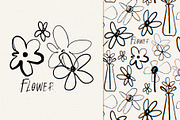 Scribbled flowers, a Decorative Illustration by Twisted Tail (Thumbnail 1 of 6)