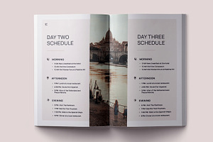 Travel Itinerary Book, Travel Guide