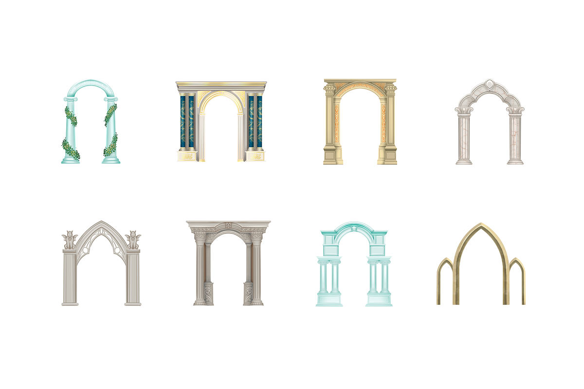 European Archs, an Object Graphic by Deemak Daksina