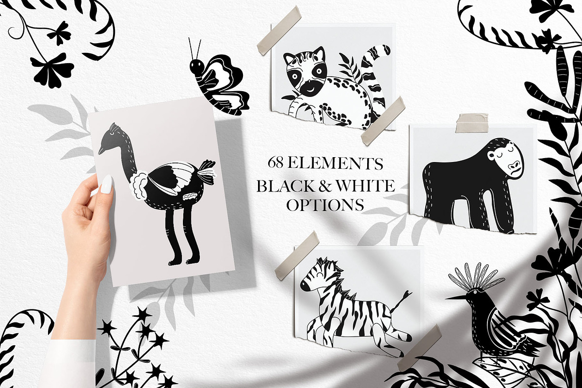Jungle Animals collection, an Animal Illustration by Usis (Photo 10 of 20)