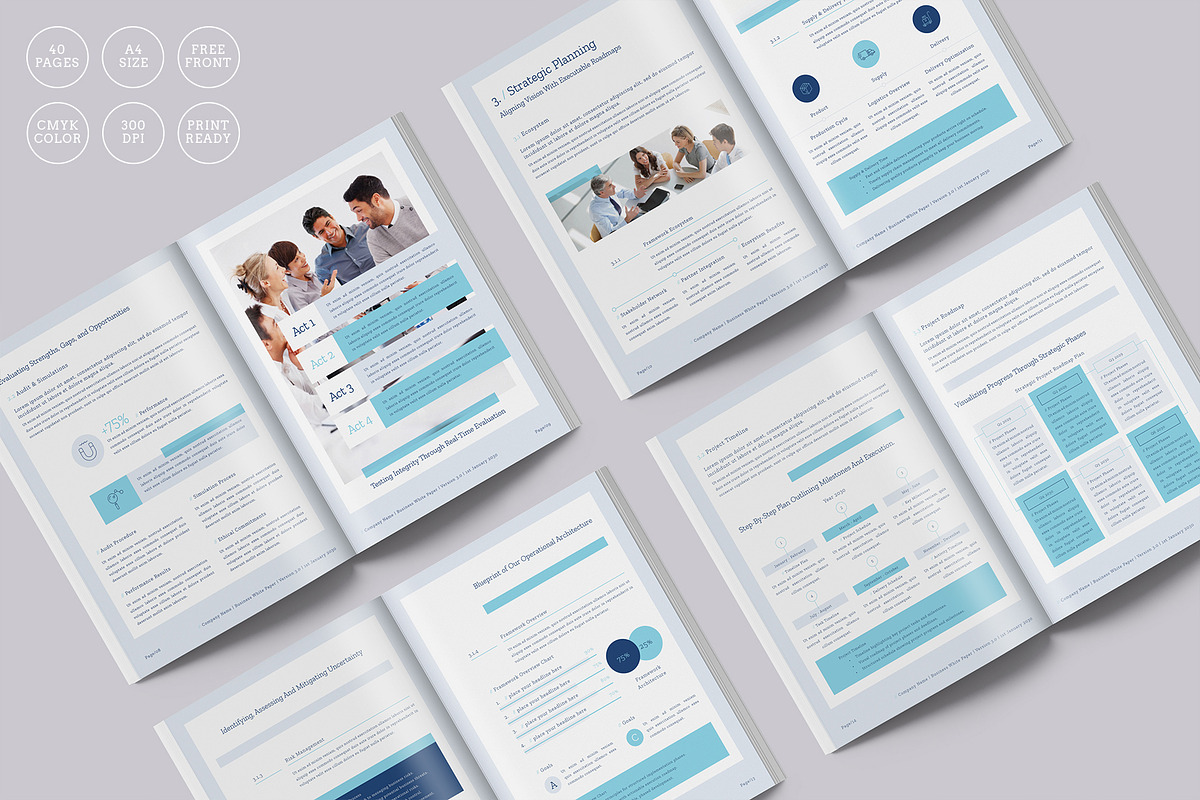 Business White Paper Report Template, a Brochure Template by Designsoul14 (Photo 8 of 15)