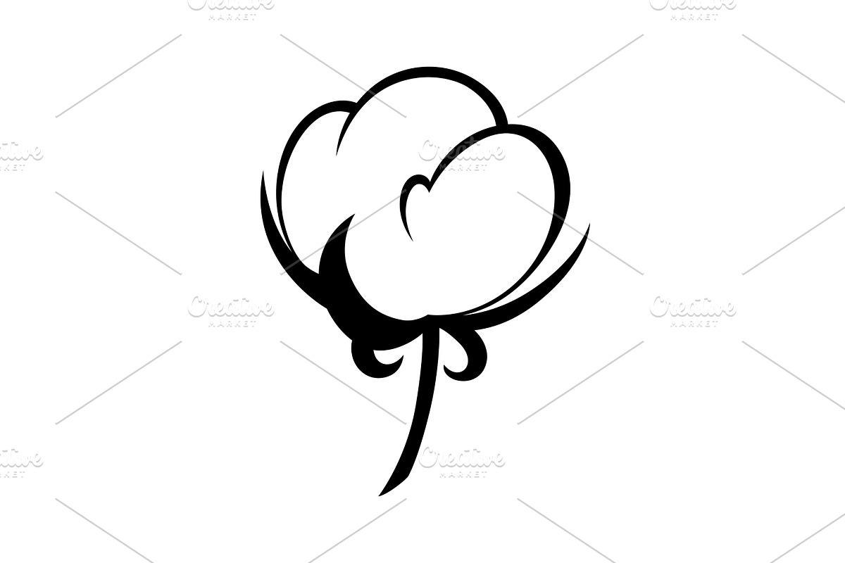 Cotton icon. Symbol of natural, an Object Illustration by the8monkey
