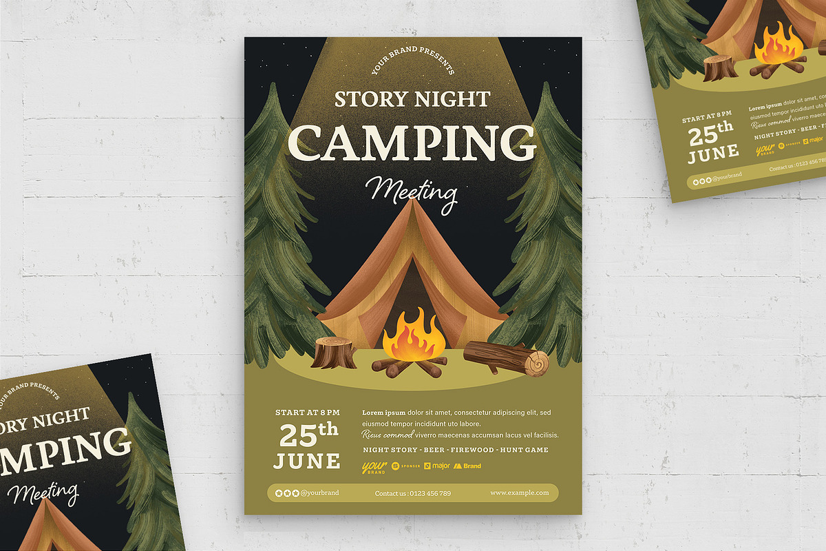Camping Flyer Template, a Flyer Template by BrandPacks (Photo 5 of 5)