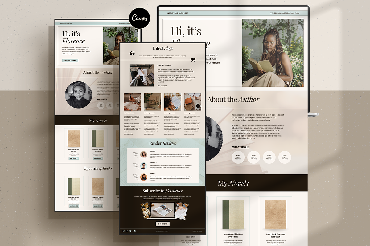 Author Landing Page, a Landing Page Template by Creatif Foundry (Photo 1 of 7)