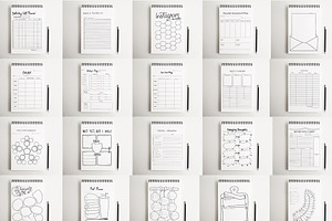 25 Hand Drawn Planners And Journals