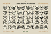 Circle and Rounded Logo Elements, an Outline Icon by Dordar.Lab (Thumbnail 3 of 6)