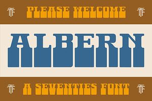 Albern - A Groovy 70s Font