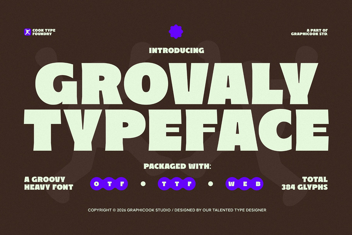 Grovaly, a Sans Serif Font by graphicook (Photo 1 of 10)