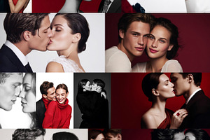 Valentine's Couples 86 Images Bundle, a Holiday Photo by Studio ANNA