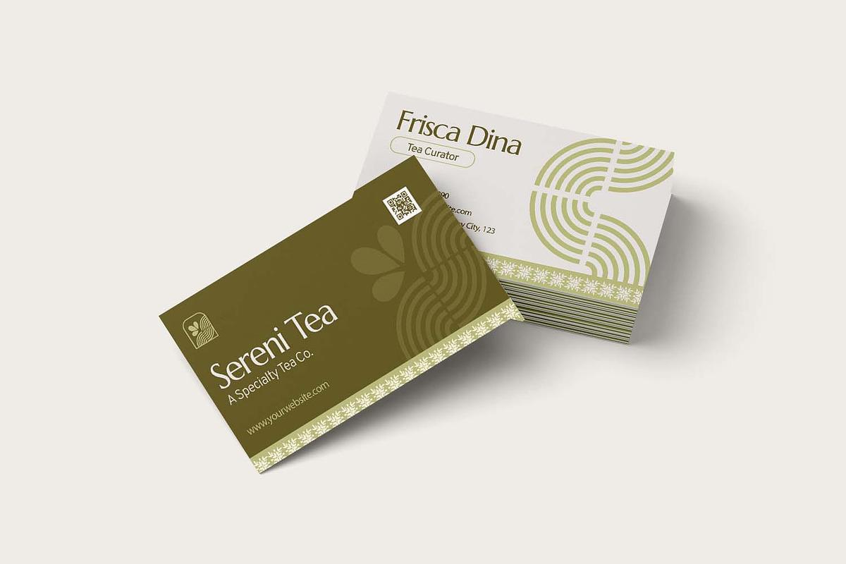Sereni Tea - Business Card, a Business Card Template by Fannan Studio (Photo 2 of 3)