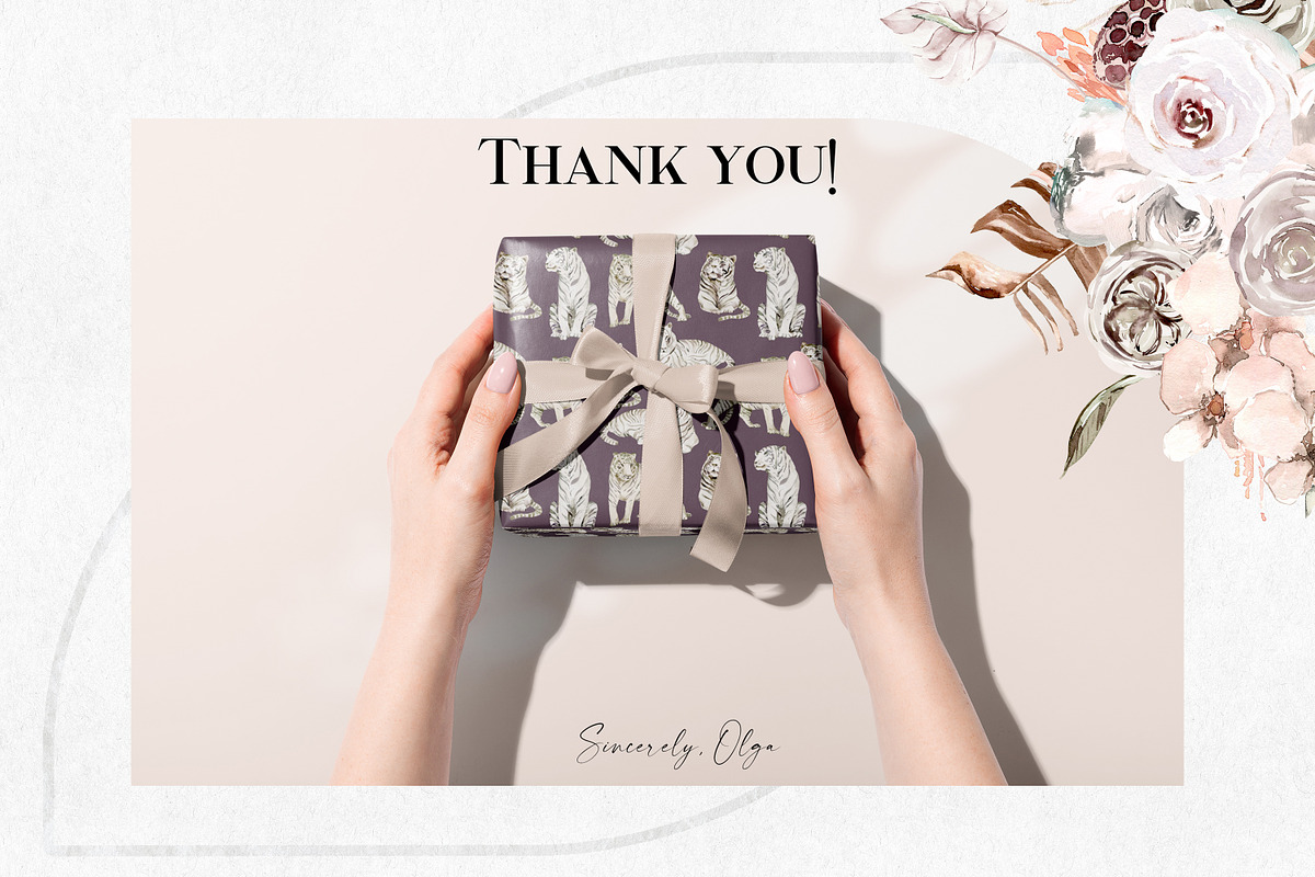 Wild Tigers - Boho Jungle set, an Animal Illustration by Olga Koelsch (Photo 14 of 14)