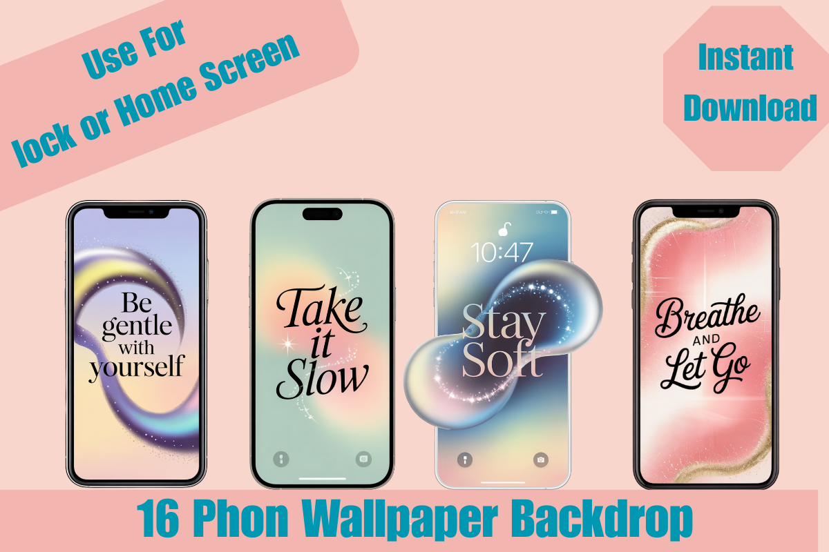 16 Phon Wallpaper Background, a Wallpaper Graphic by Daisy Doodle