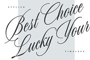 Todaya Scriptua, Calligraphy Font, a Script Font by Andfonts (Thumbnail 2 of 9)