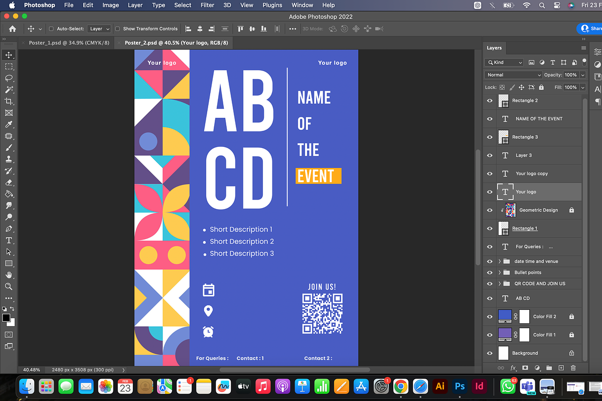Attractive Event Poster Template, a Marketing Template by ZahraQureshi (Photo 2 of 4)