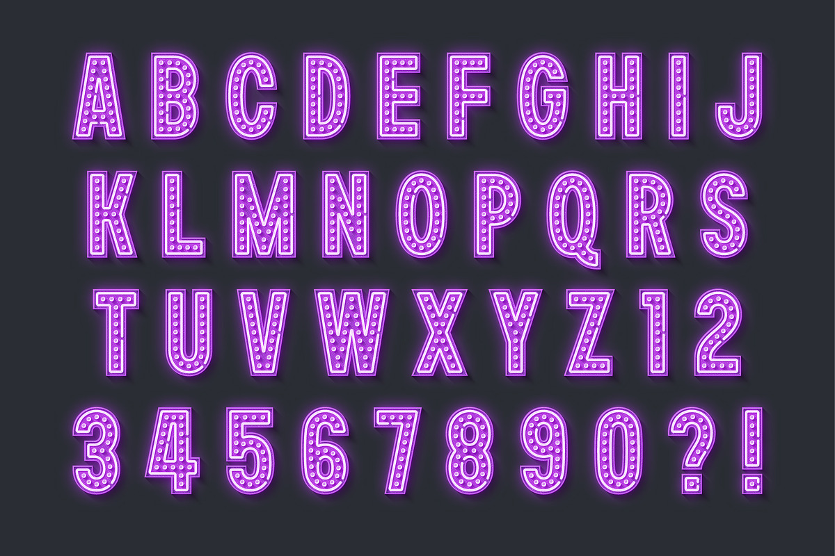Retro show alphabet design, an Object Graphic by RevelStockart (Photo 12 of 12)