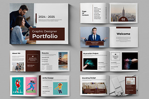 Graphic Designer Portfolio, a Brochure Template by ContestDesign