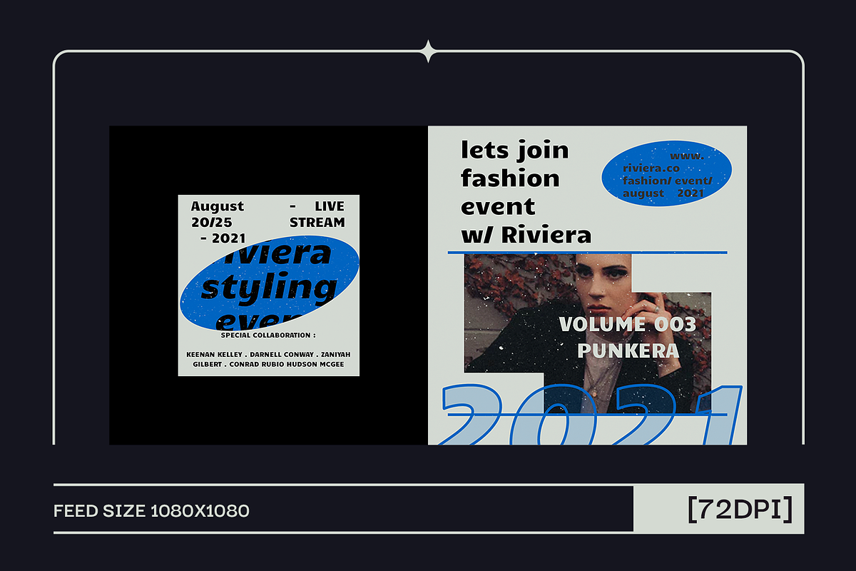 Riviera Instagram Template, a Social Media Template by Creatchees.std (Photo 2 of 5)