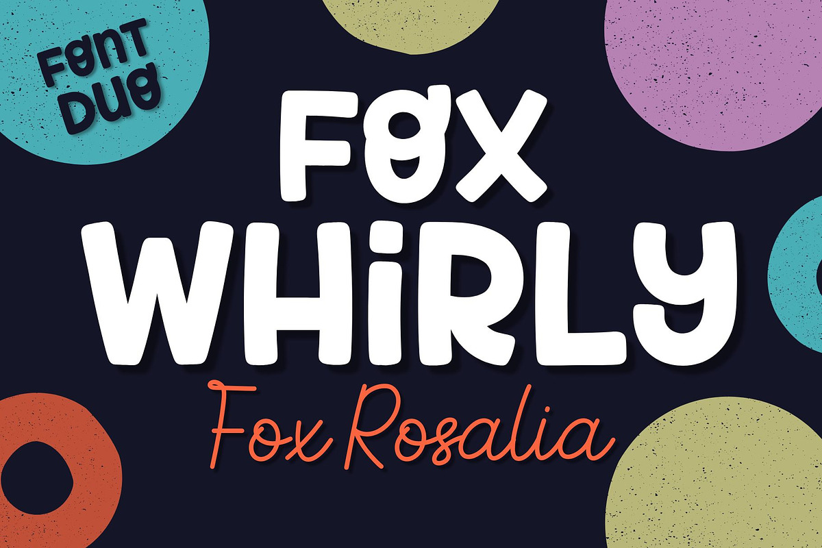 Fox Whirly & Fox Rosalia Font Duo, a Handwritten Font by Fox7 By Rattana (Photo 1 of 12)