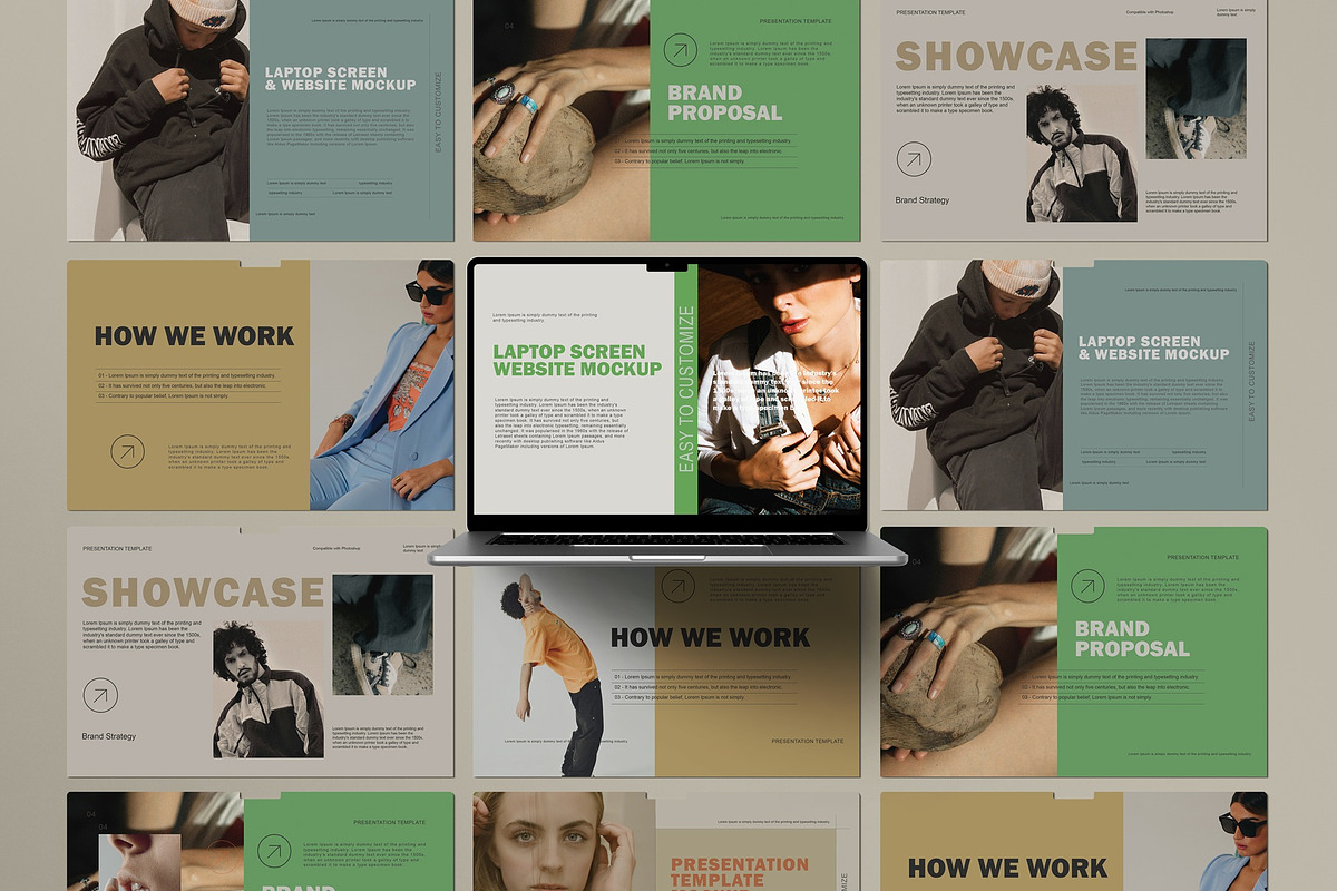 Laptop Screen Website Mockup, a Wearable Device Mockup by Tahtagraphic (Photo 7 of 10)