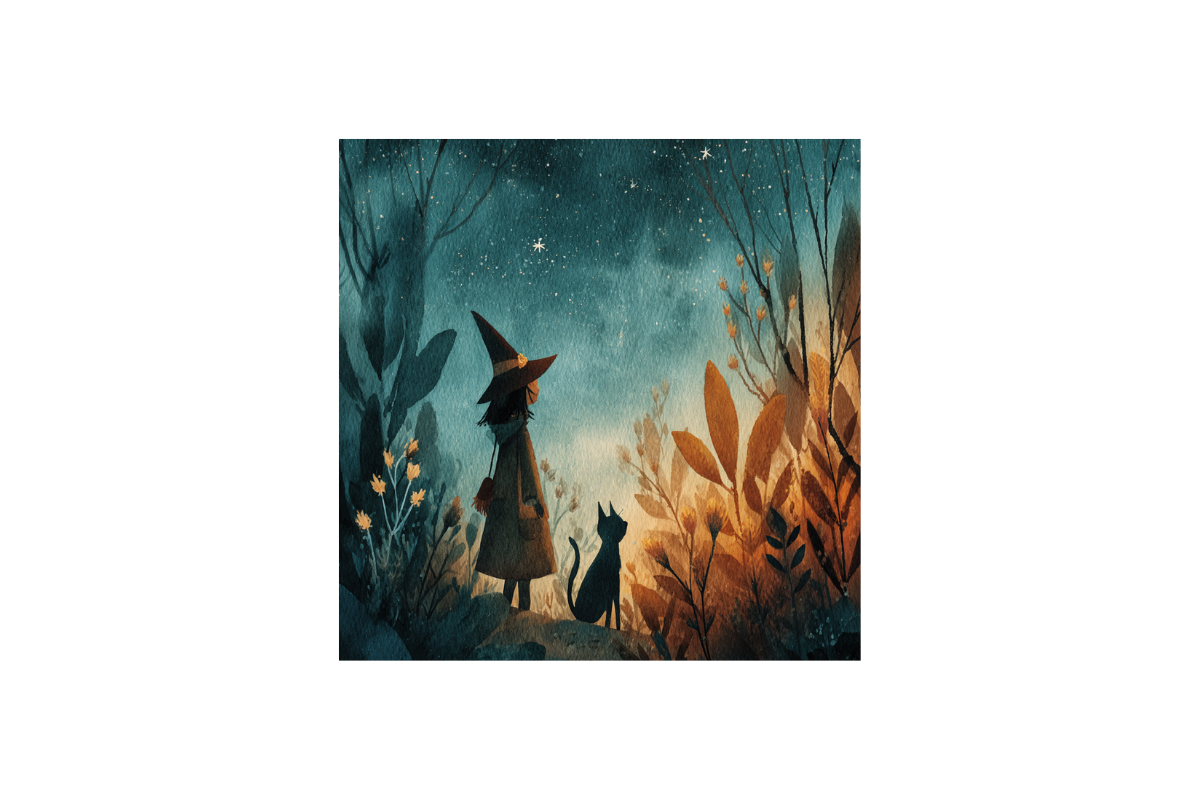 Halloween Witchcraft Backgrounds, a Background Graphic by PcuDesigns Illustrations (Photo 2 of 3)