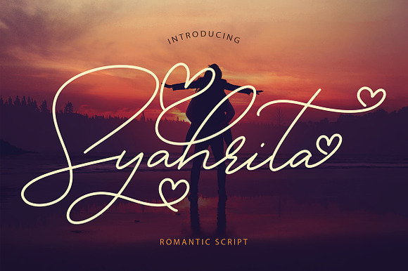 Syahrita Beautiful Romantic Font preview 8