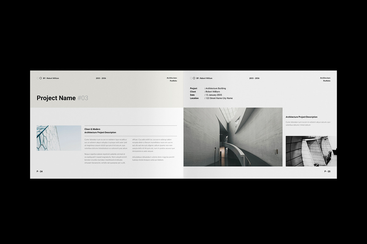 Architecture Portfolio Template, a Brochure Template by NorthPeak (Photo 10 of 17)