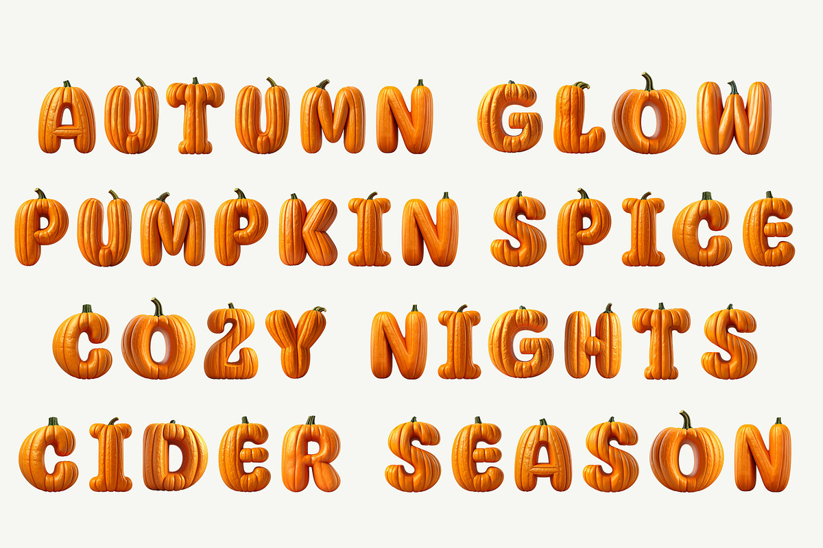 Pumpkin, a Symbol Font by Loudoun Design Co. (Photo 5 of 6)