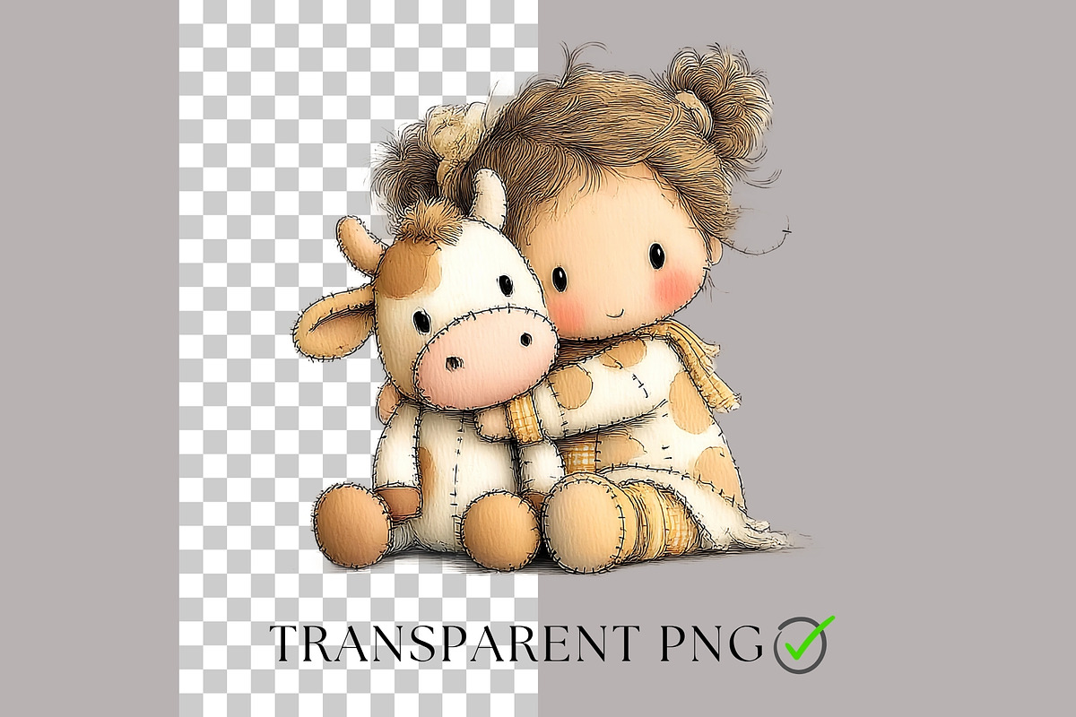 Cowgirl Baby Shower Clipart Set, a Decorative Illustration by Nicole Branger Art (Photo 5 of 23)