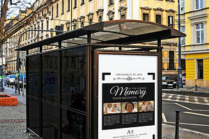 Business Bus Stop Ad Template