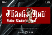 Jevilla - Gothic Blackletter Font, a Blackletter Font by Dhabee (Thumbnail 10 of 17)