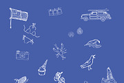 Coastal Line Art Illustrations, a Seasonal Illustration by Studio E Bloom (Thumbnail 3 of 3)