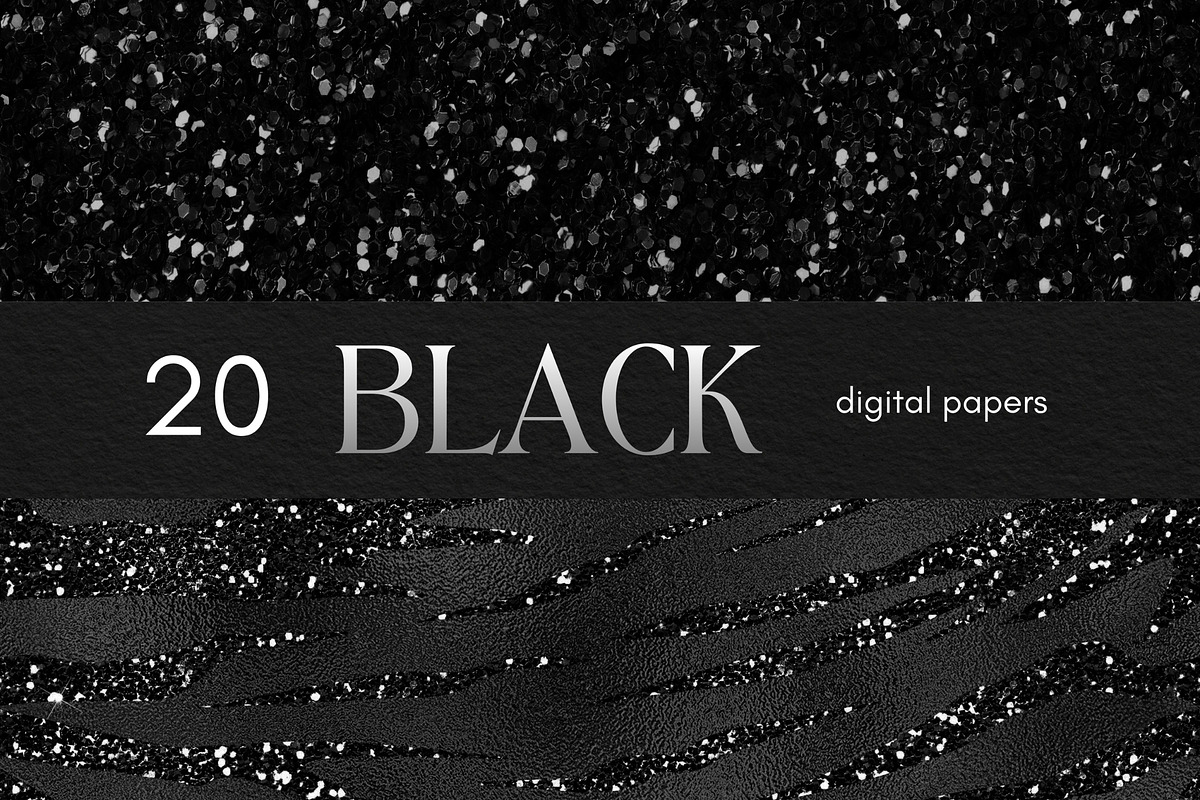 Black Seamless Digital Papers, a Background Graphic by Business Chic (Photo 5 of 6)