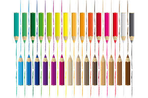 Vector Colored Pencils