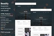 Beatify - Responsive email template, an Email Template by QuickArtisan (Thumbnail 1 of 4)
