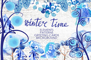 Winter Time Set, a Card Template by Marina Grau (Thumbnail 1 of 6)