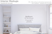 Interior Mockup, Bedroom Mockup, a Household Mockup by Designed By Gorovaya (Thumbnail 1 of 7)