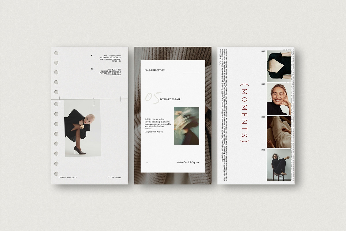 FOLD | Instagram Post & Story (II), a Social Media Template by Pixel Grid (Photo 4 of 10)