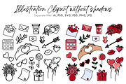 Valentine's Graphics Clipart, a Seasonal Illustration by Raafeya's Crafts (Thumbnail 3 of 5)