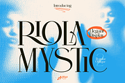 Riola Mystic - Elegant Display Font, a Sans Serif Font by Artisan Themes (Thumbnail 1 of 11)